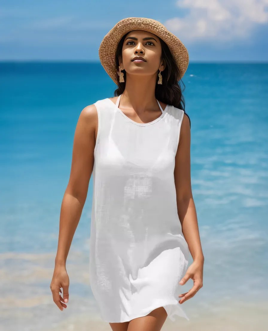 Bare-Back Beach Cover-Up