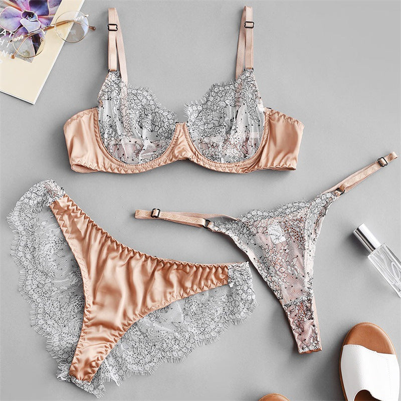 Bedroom Bliss 3-Pieces Bra and Panty Set