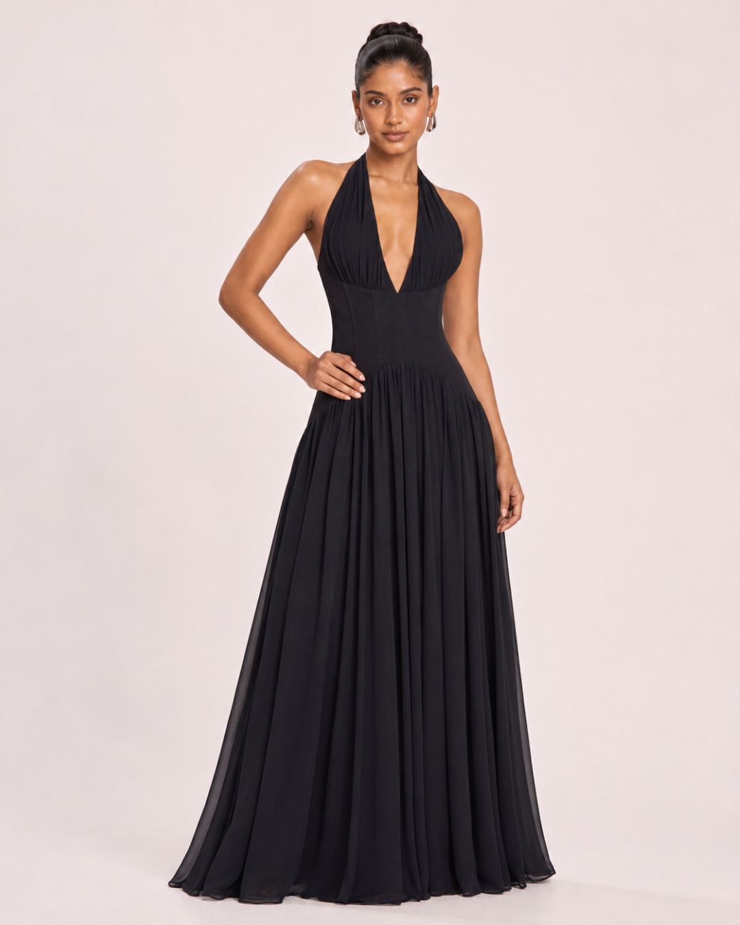 Océane Corset Halter Dress