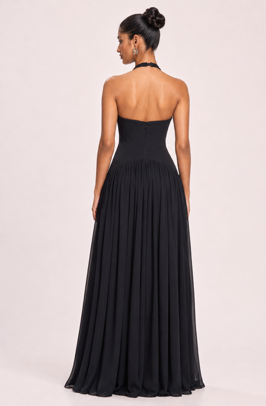 Océane Corset Halter Dress