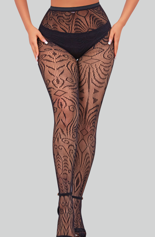 Royal Filigree Fishnet Stockings