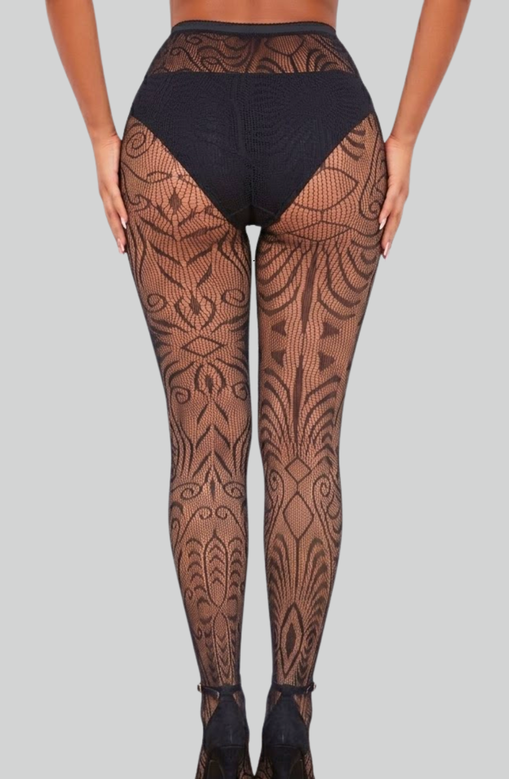 Royal Filigree Fishnet Stockings