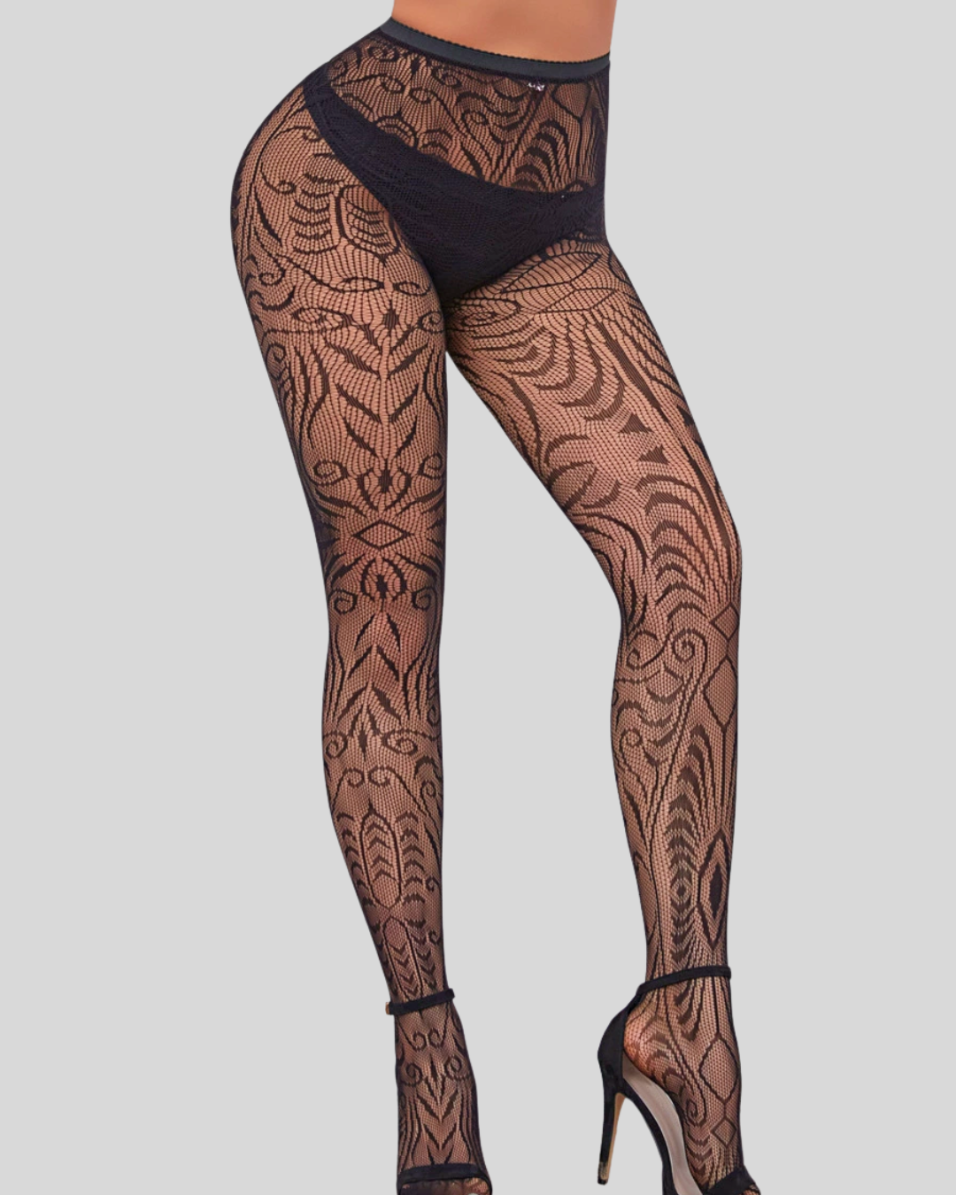 Royal Filigree Fishnet Stockings