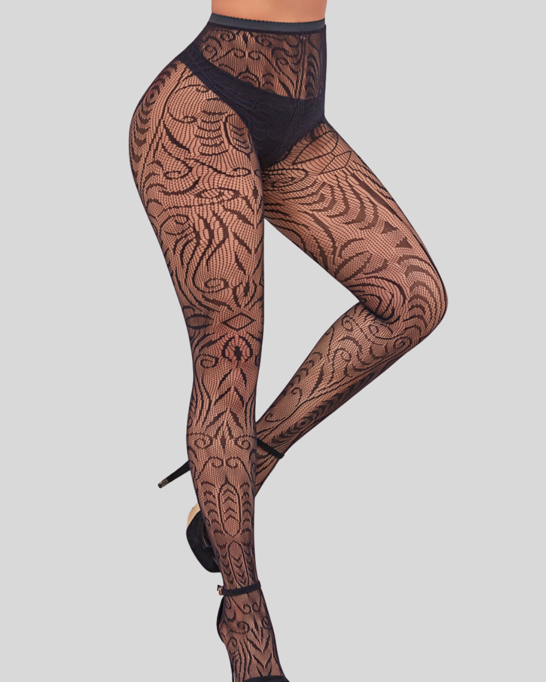 Royal Filigree Fishnet Stockings