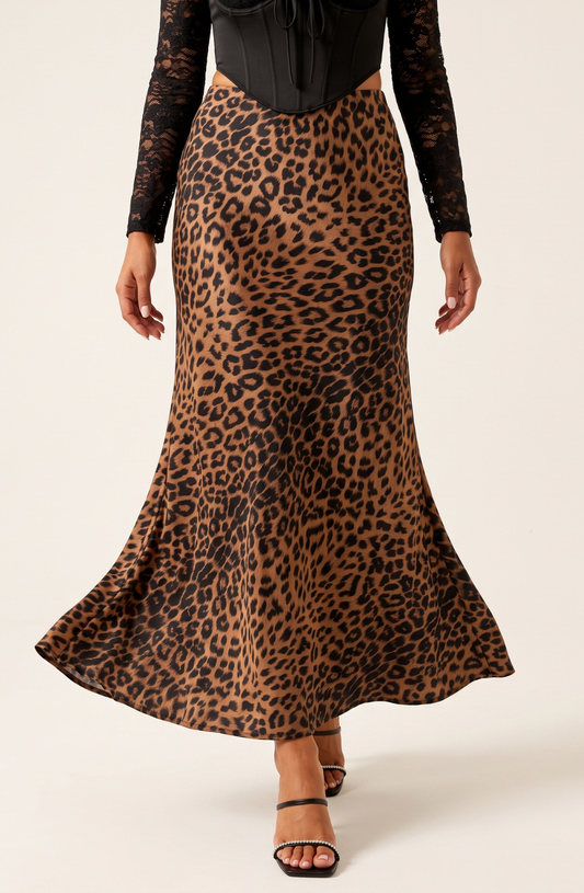 Savage Elegance Satin Skirt