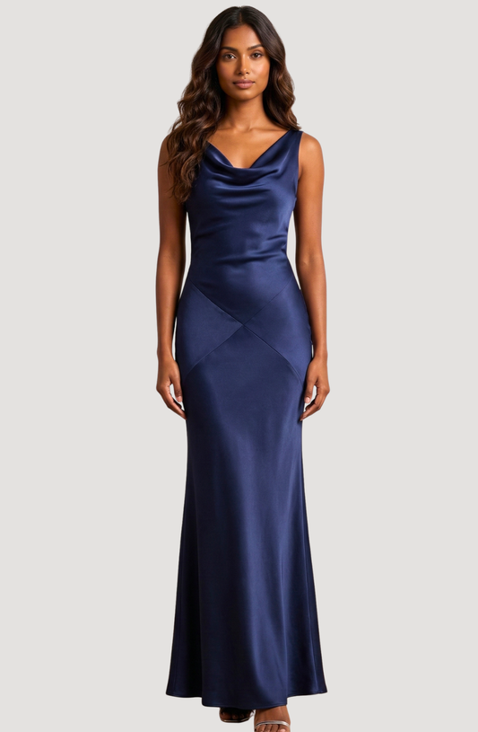 Selene Satin Sculpt Maxi Dress