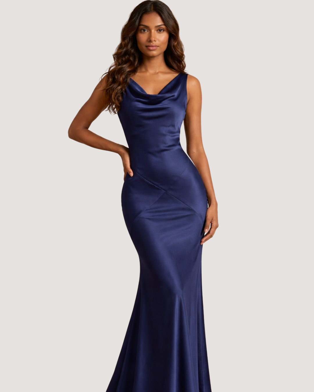 Selene Satin Sculpt Maxi Dress