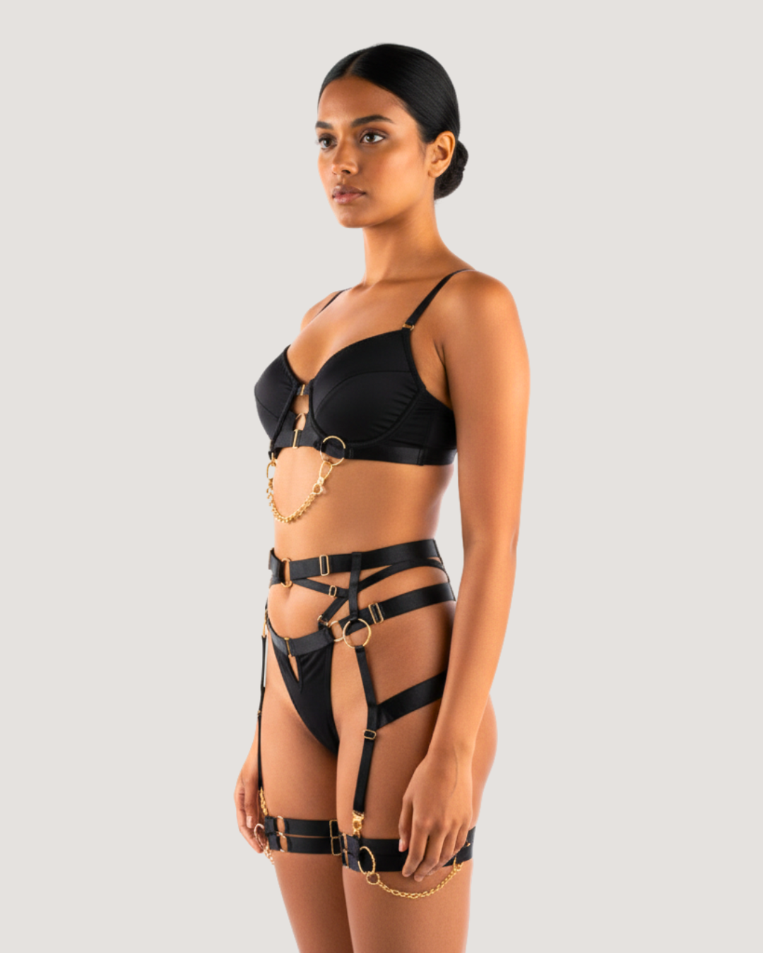 Sensual Chain 3-Piece Lingerie Set
