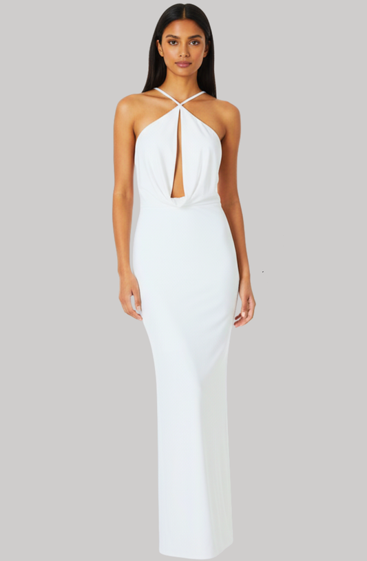 Seraphina Halter Column Maxi Dress