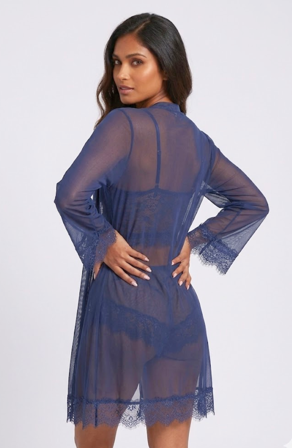 Serene Lace Lounge 3-Piece Sleepwear Set