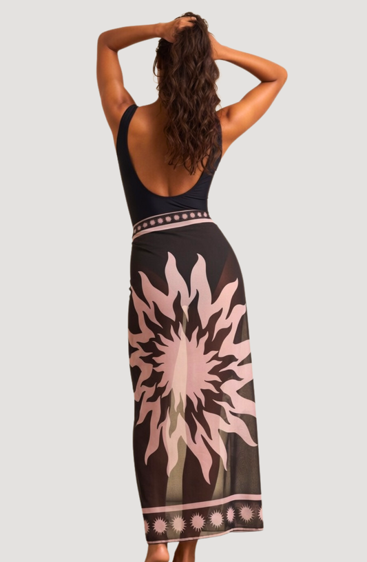 Solea Wrap One-Piece Swimsuit Set