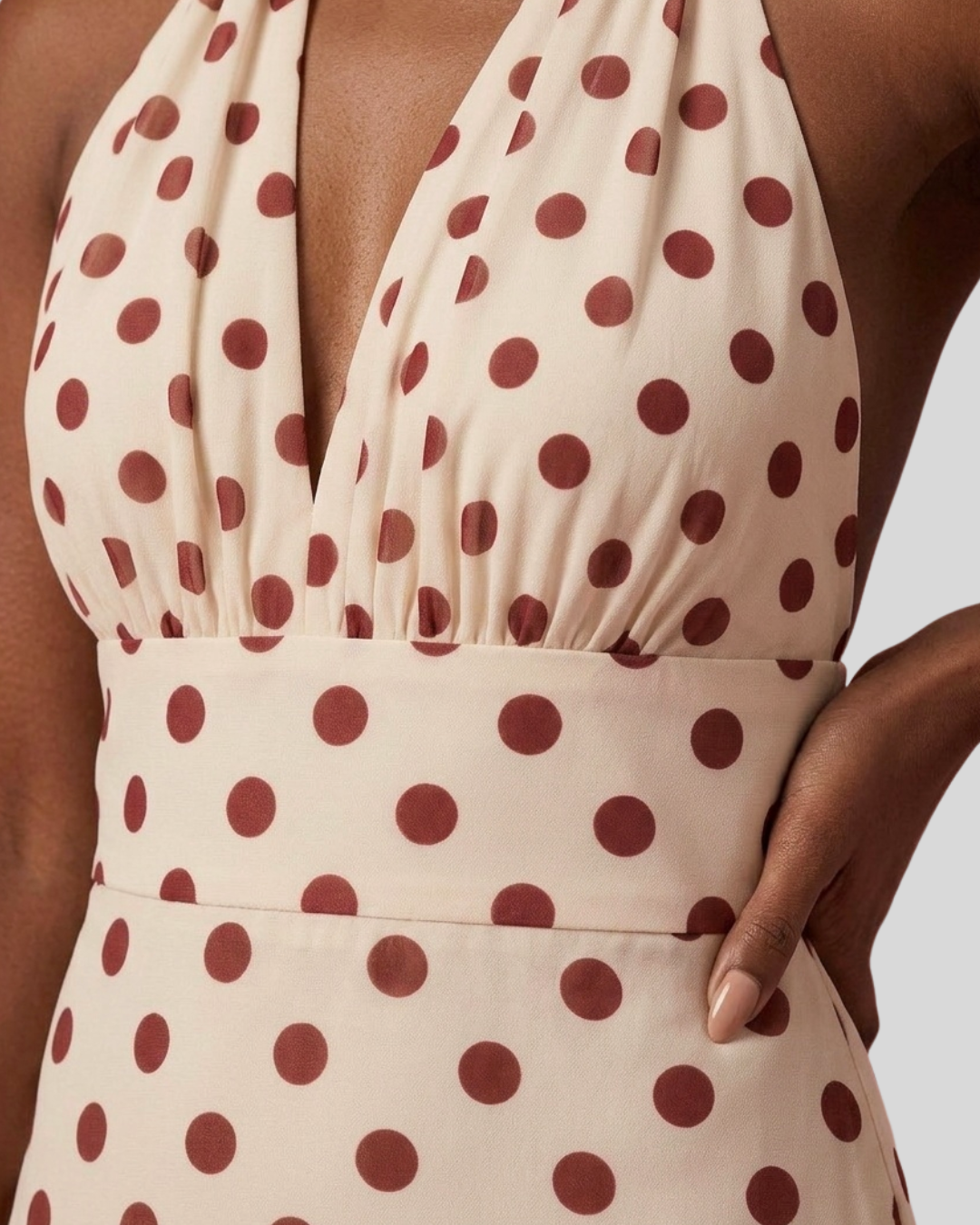 Soleil Halter Sculpt Maxi Dress