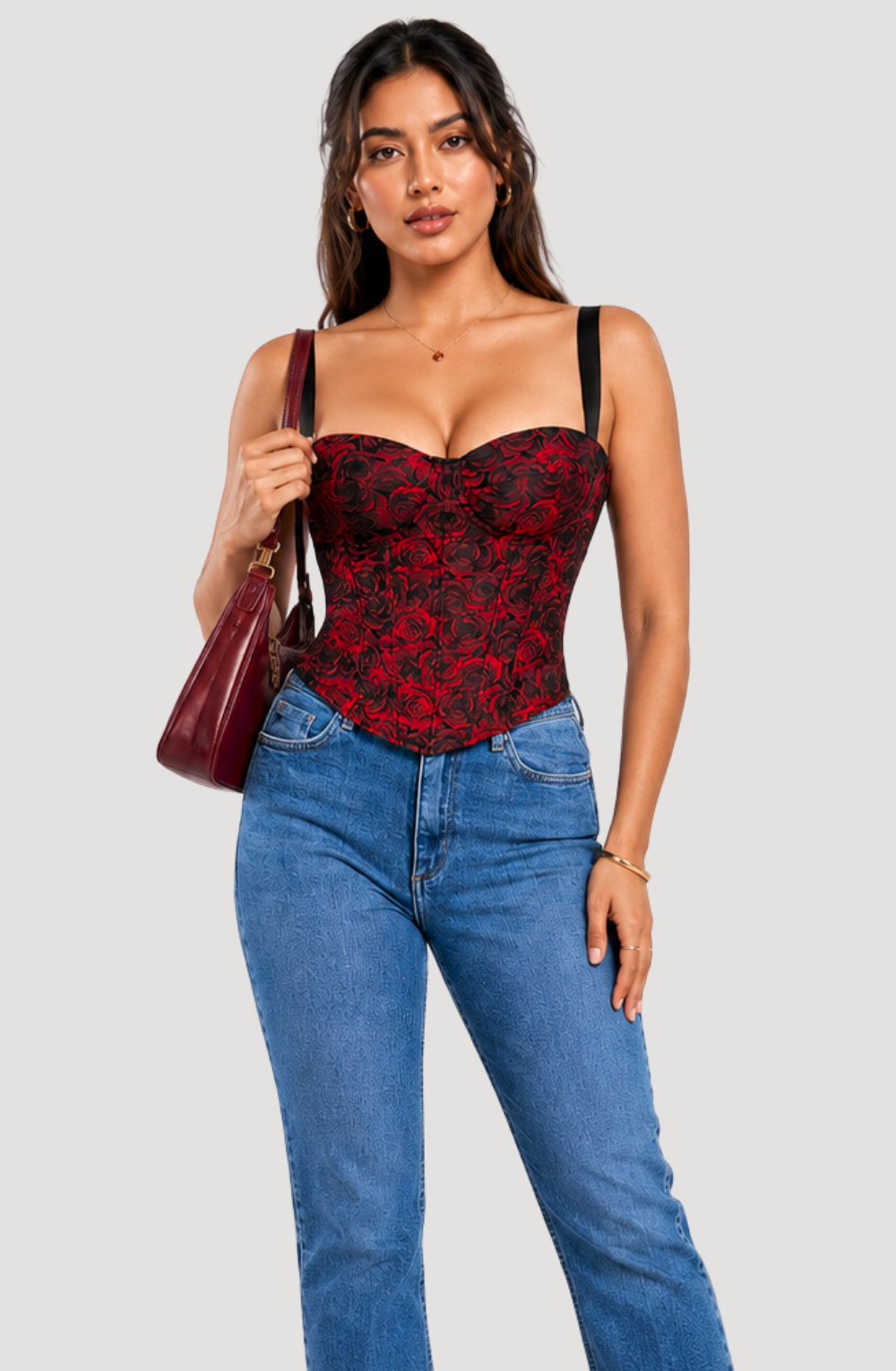 Solene Rose Corset Top