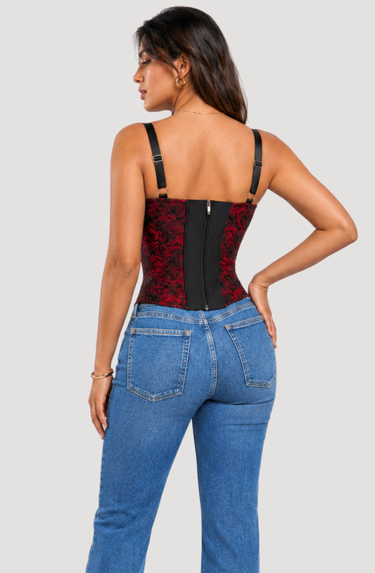 Solene Rose Corset Top