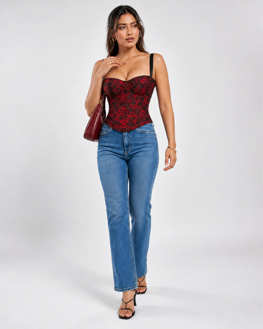 Solene Rose Corset Top