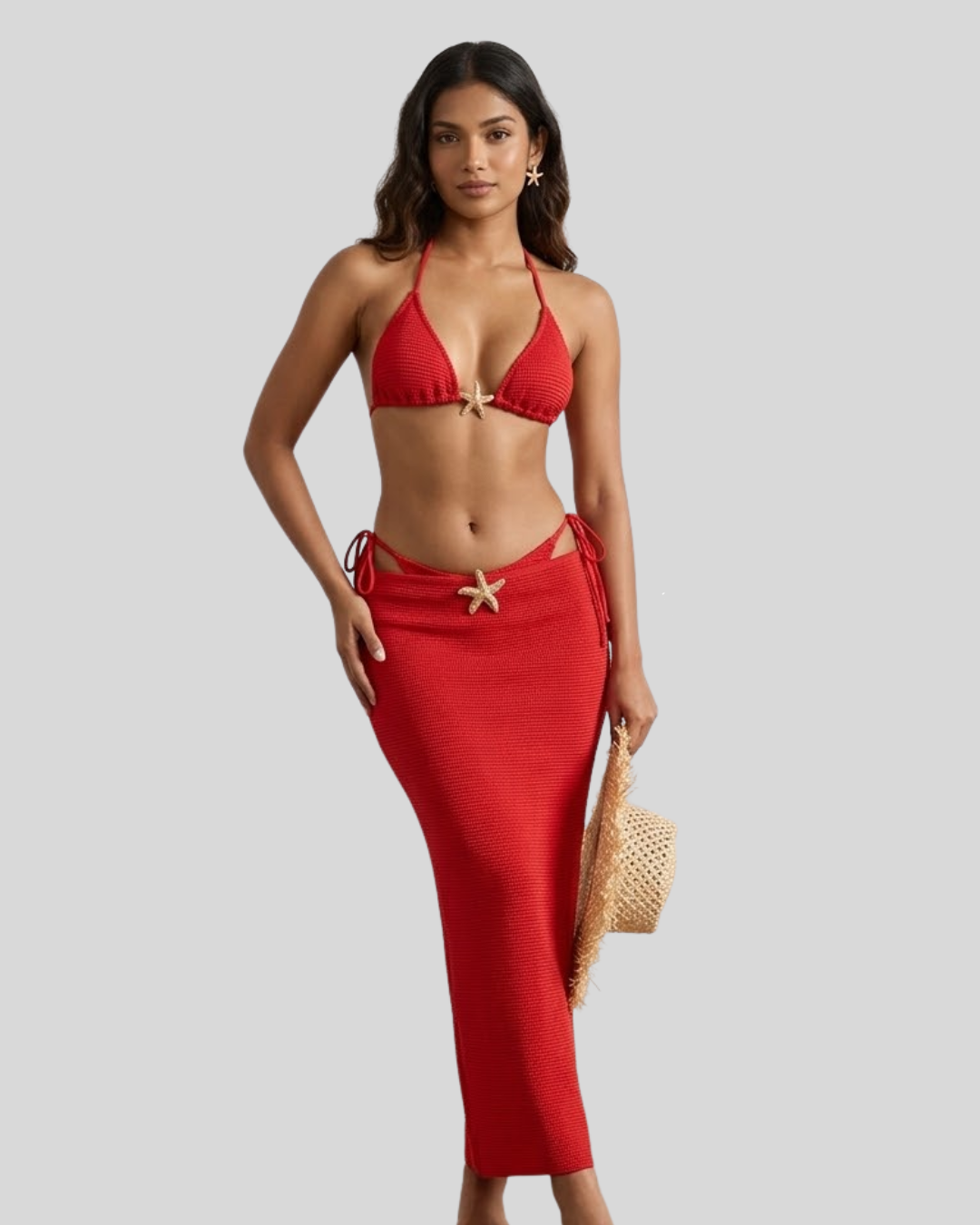 Starfish Glow 3-Pieces Bikini Set