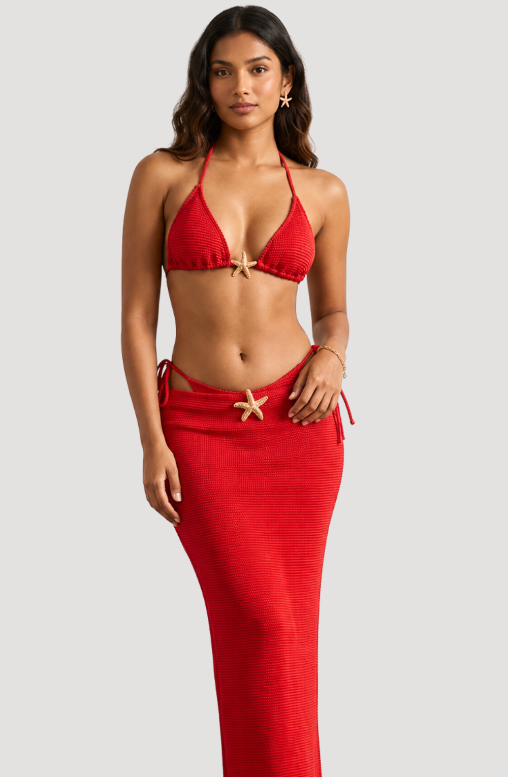 Starfish Glow 3-Pieces Bikini Set