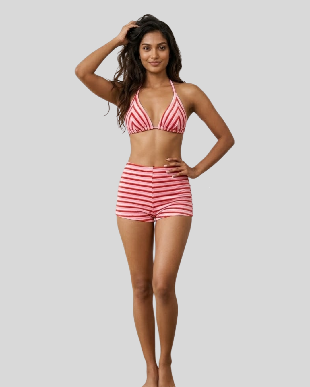 Sunkissed Stripe Two Piece Bikini Set