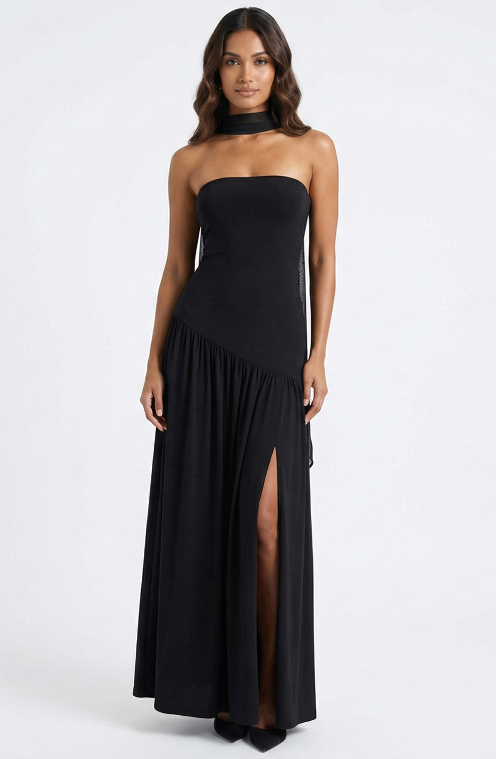 Avani Strapless Scarf Dress