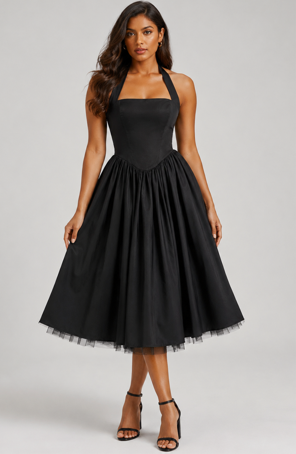 The Colette Halter Midi Dress