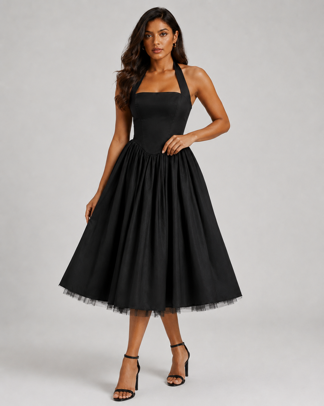 The Colette Halter Midi Dress