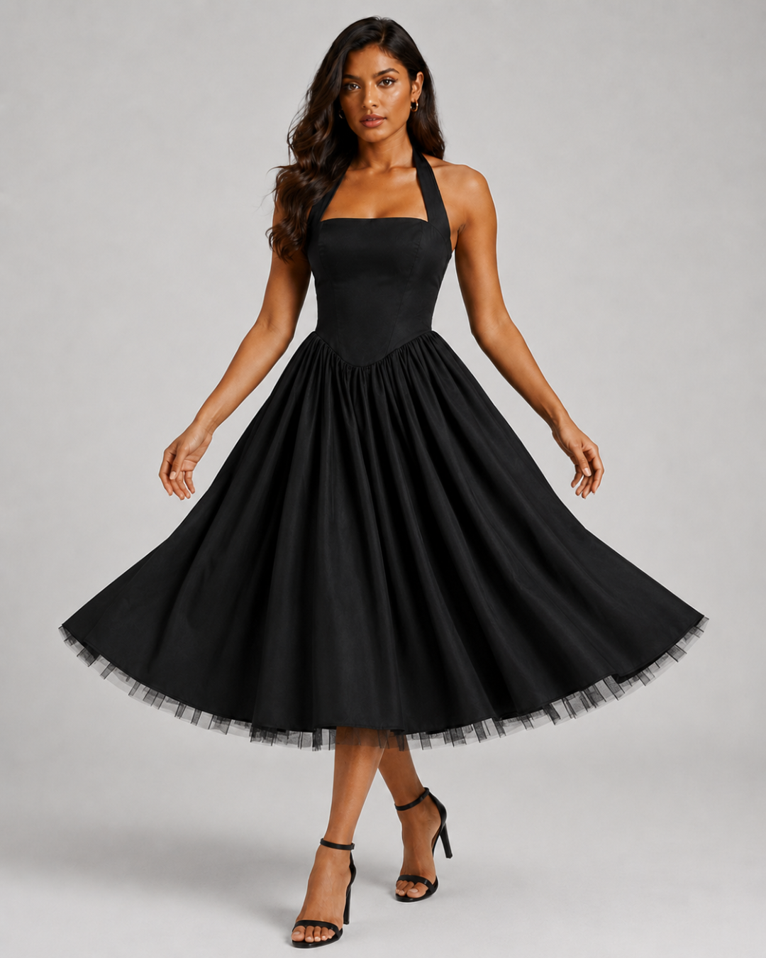 The Colette Halter Midi Dress