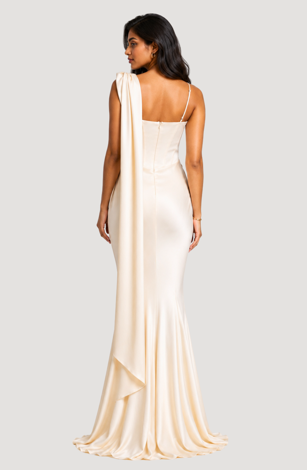 The Isabeau Draped Mermaid Gown