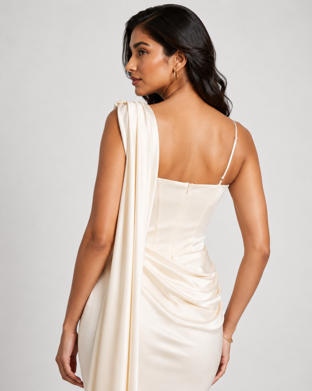 The Isabeau Draped Mermaid Gown