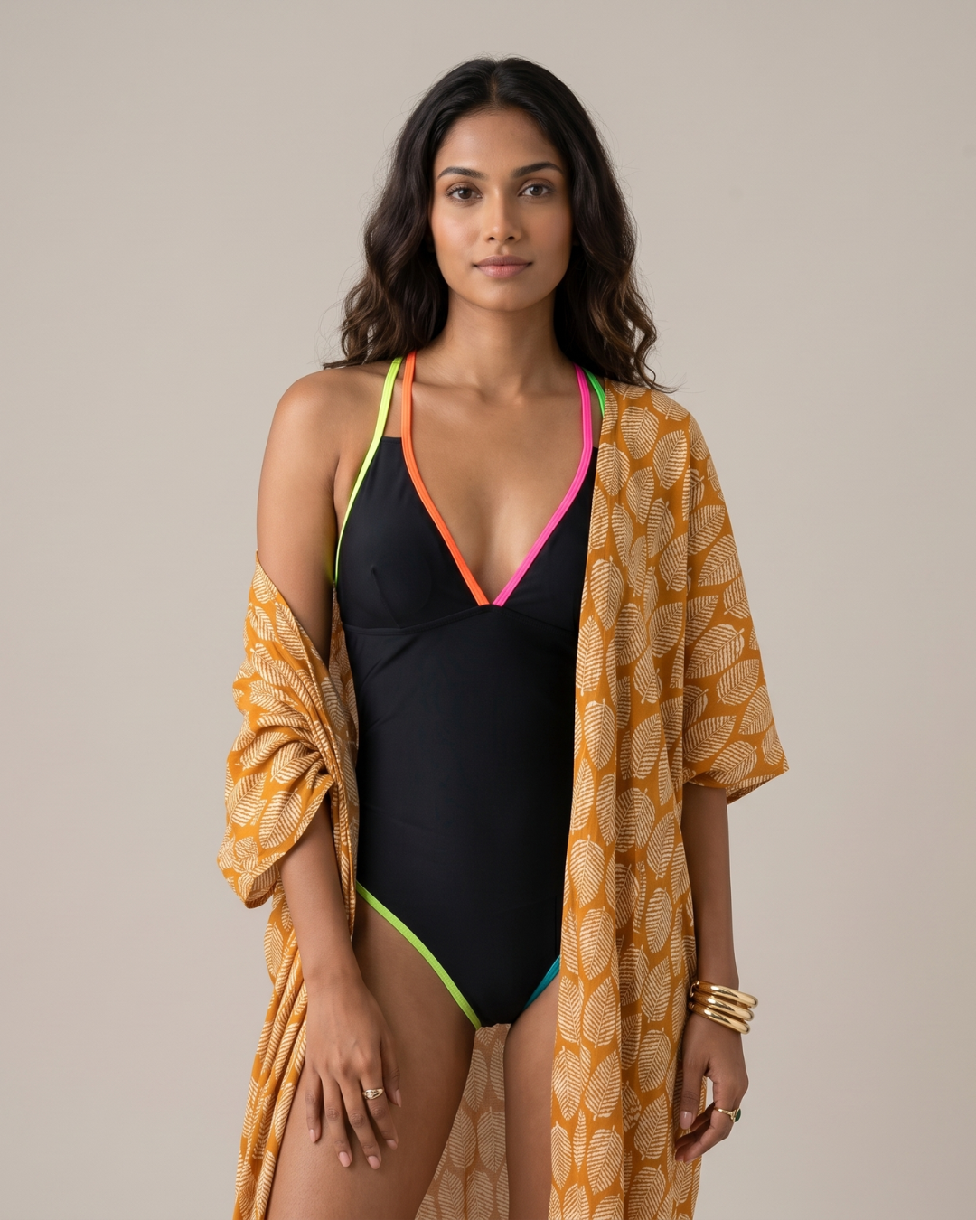 Coastal Muse Longline Beach Cover Up