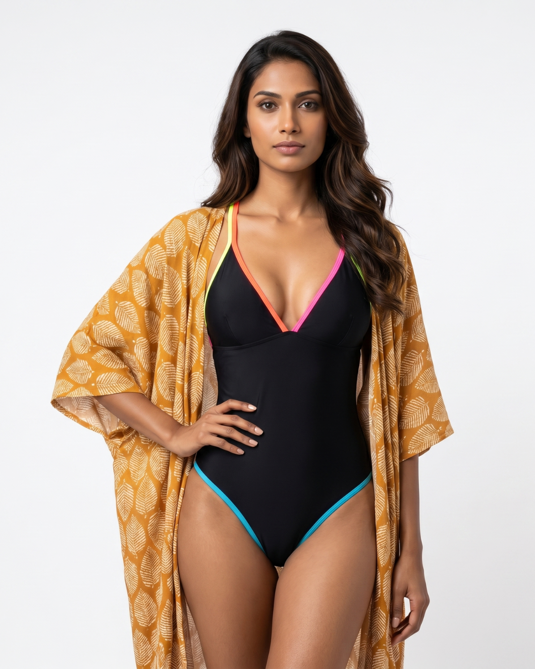Coastal Muse Longline Beach Cover Up