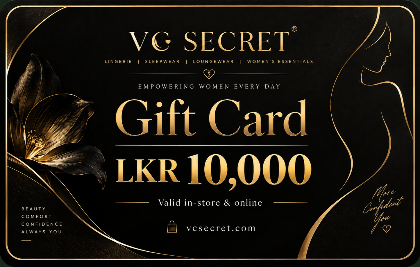 VC SECRET E-GIFT CARDS