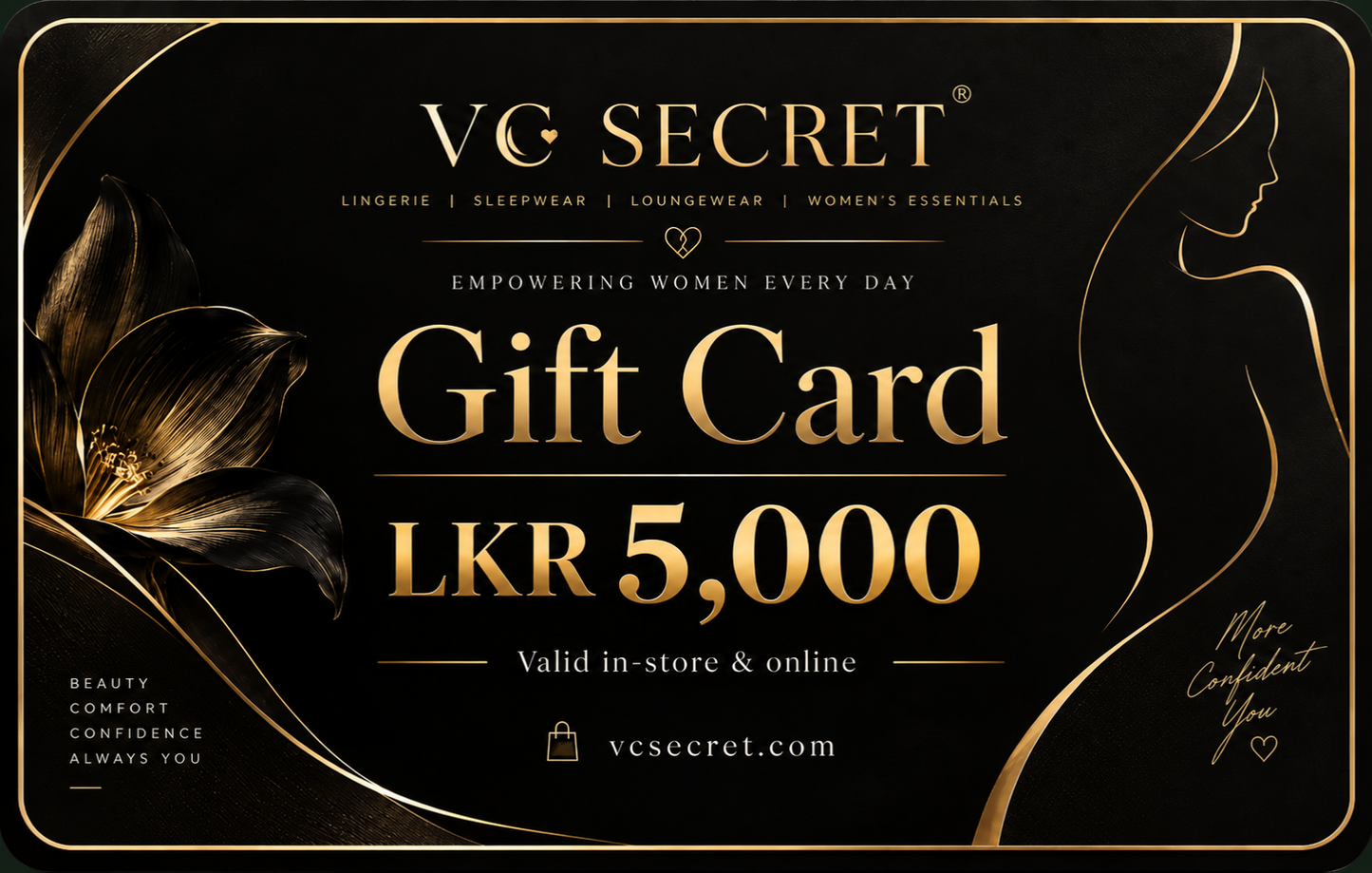 VC SECRET E-GIFT CARDS