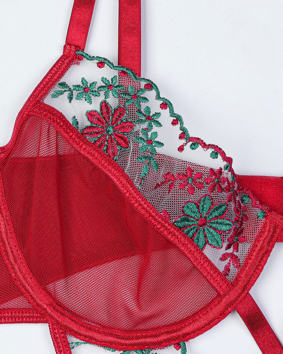 Scarlet Garden Lattice Bodysuit