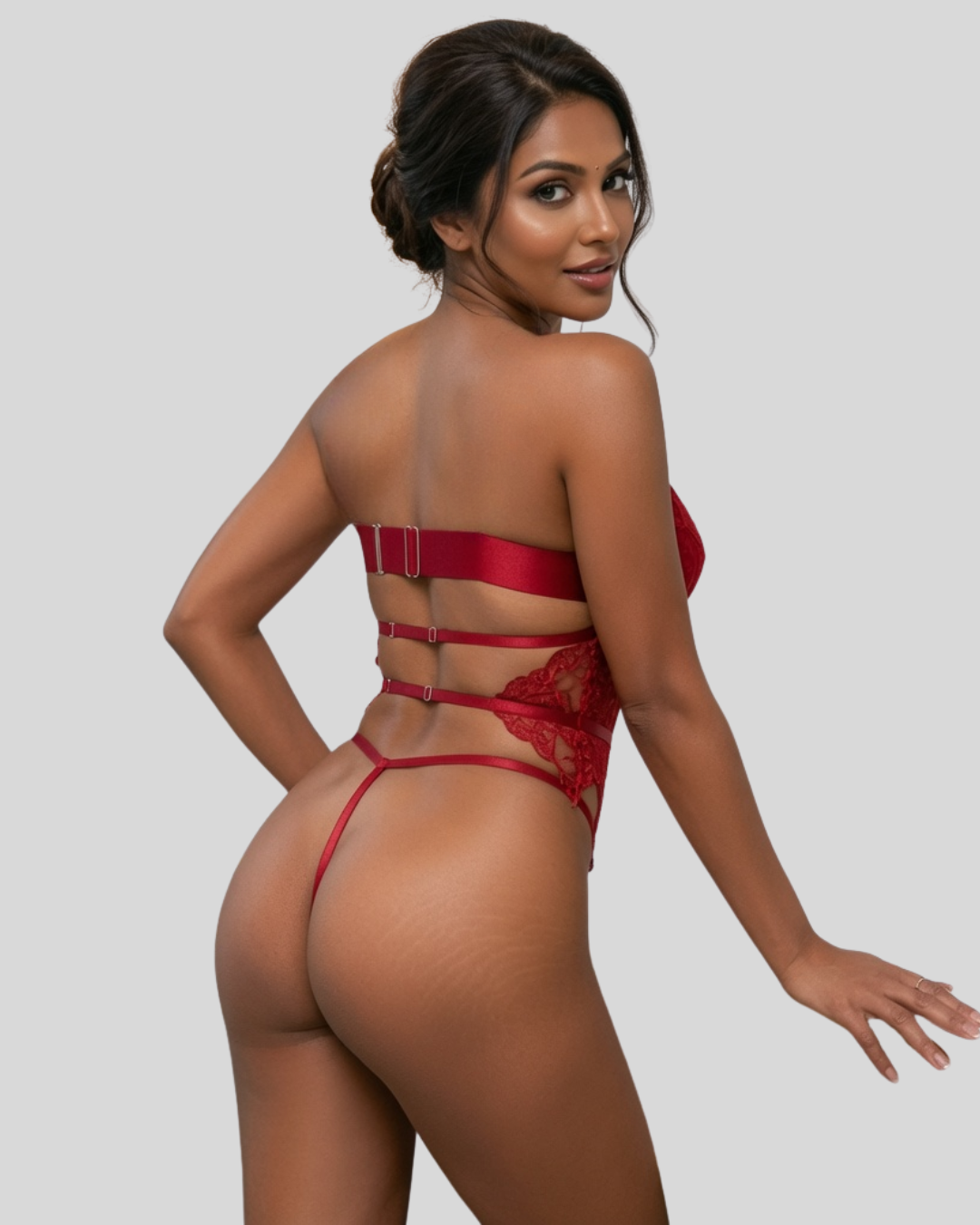 Valentina Cage Lace Lingerie Set