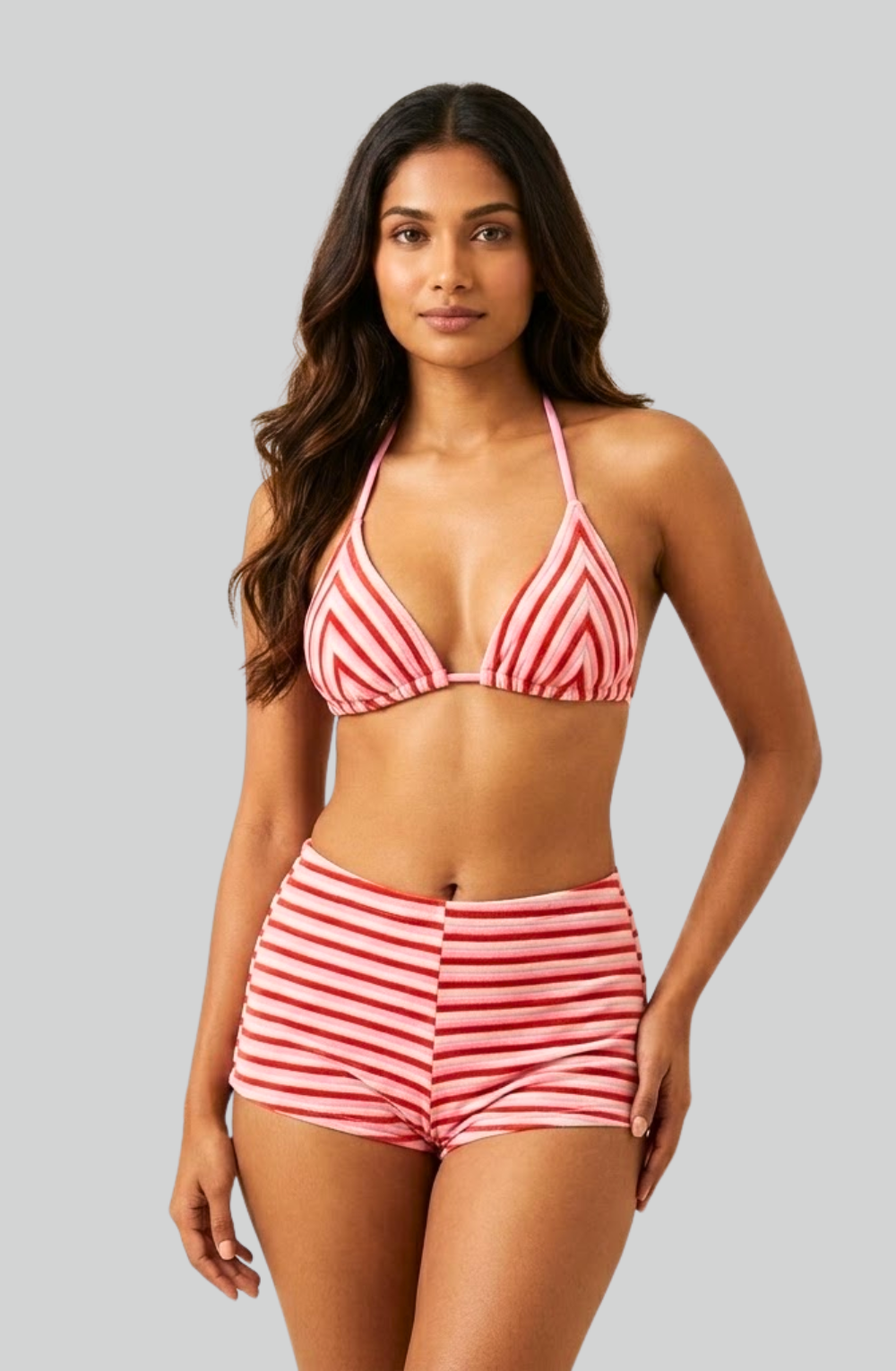 Sunkissed Stripe Two Piece Bikini Set