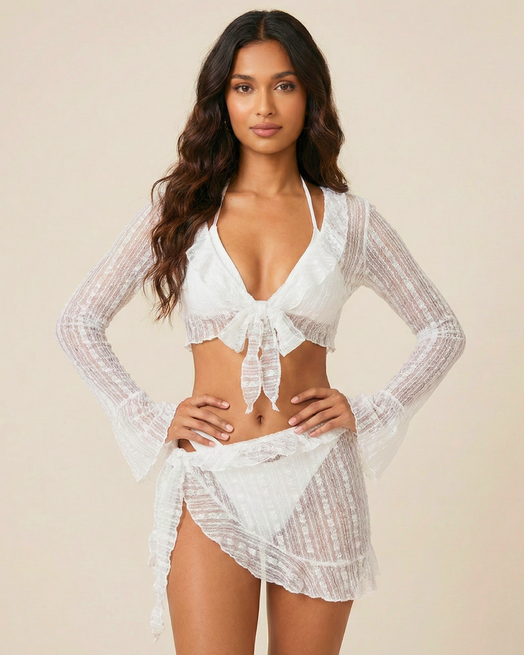 WaveKiss Lace 4-Piece  Bikini Set