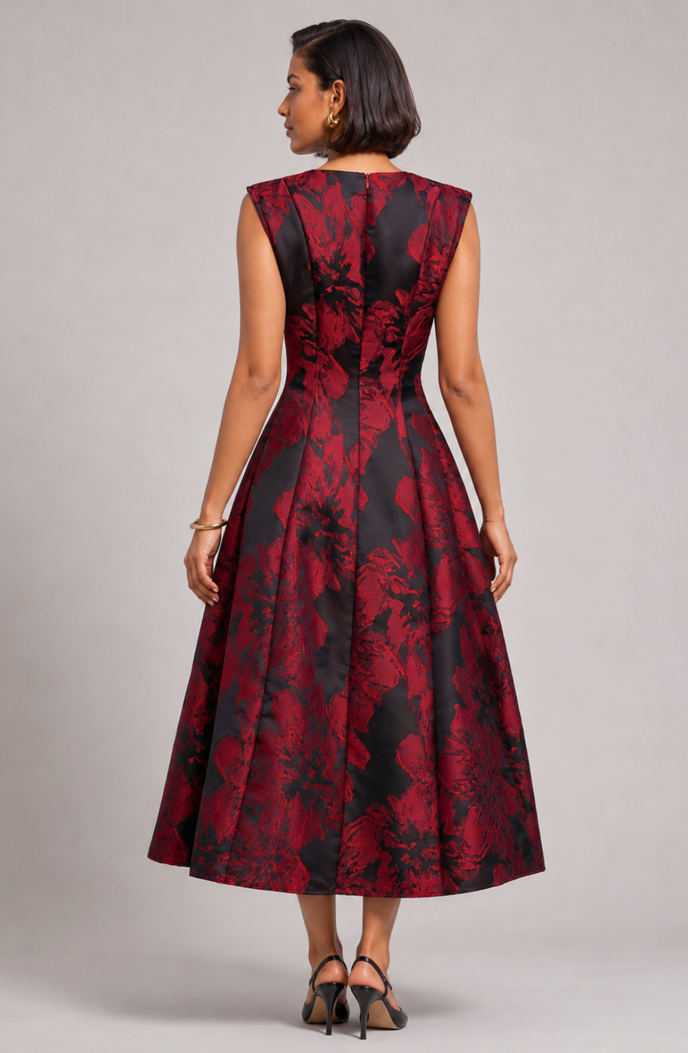 Yasmin Fit & Flare Midi Dress
