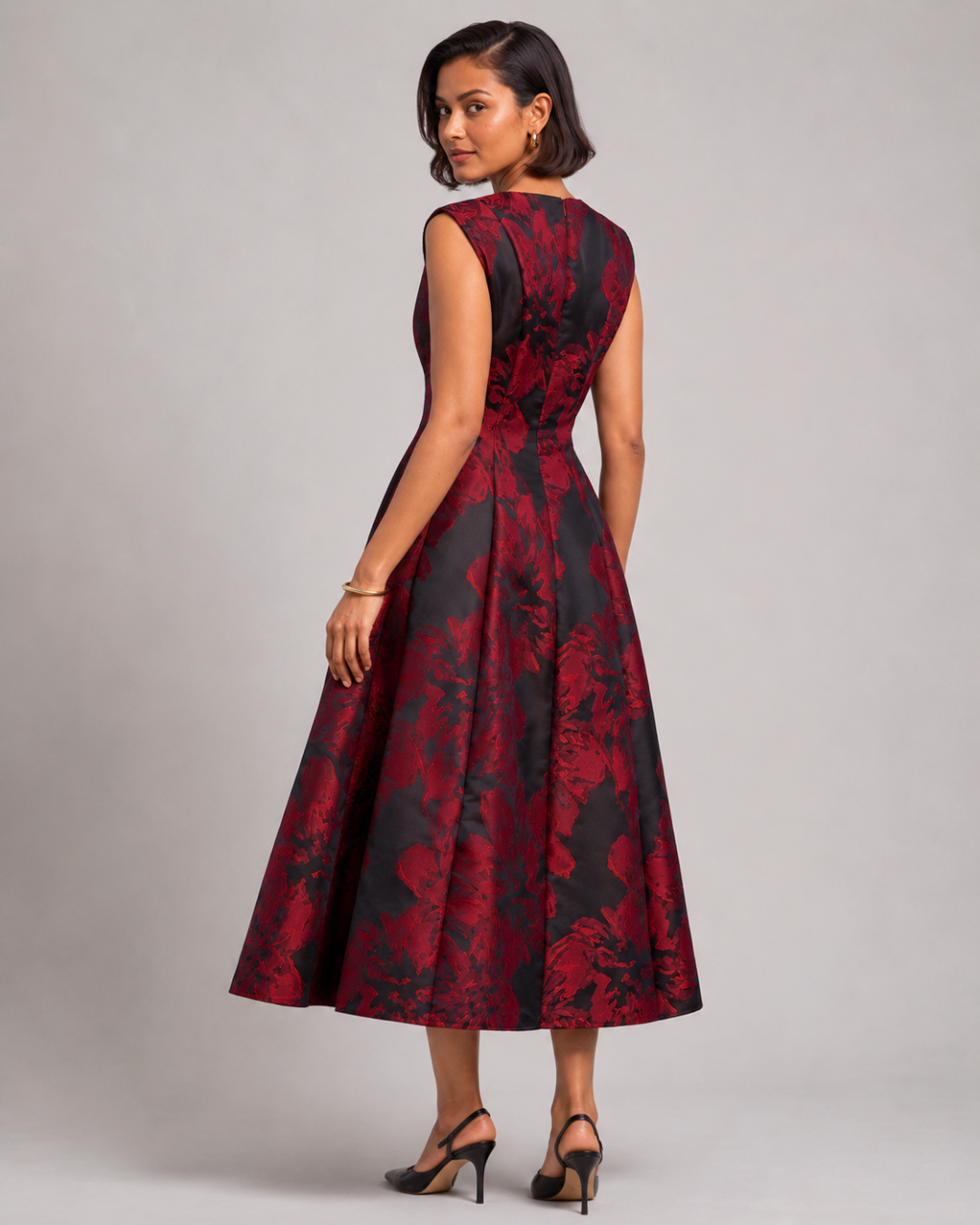 Yasmin Fit & Flare Midi Dress