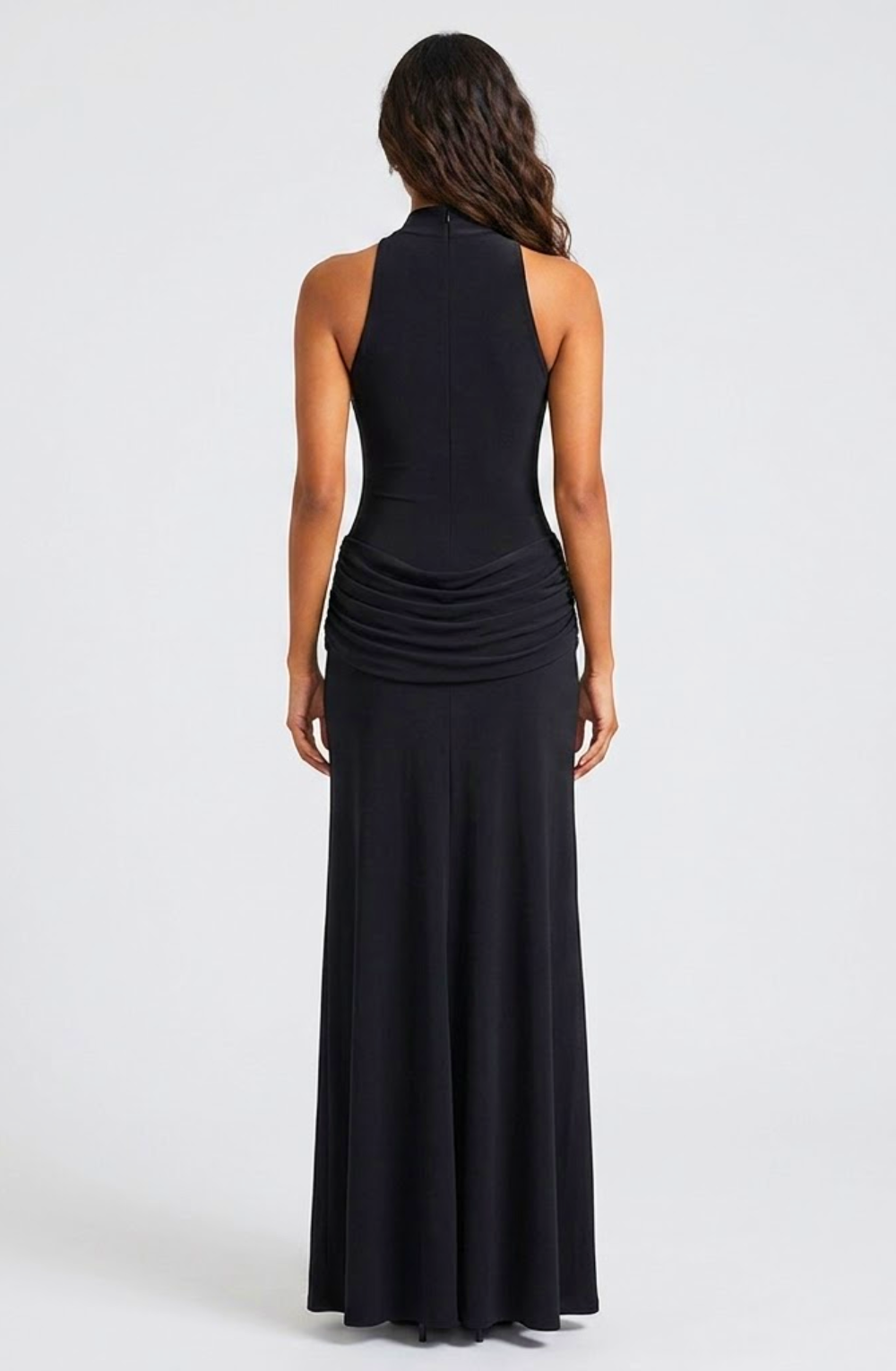 Zoya Grace High-Neck Maxi Dress