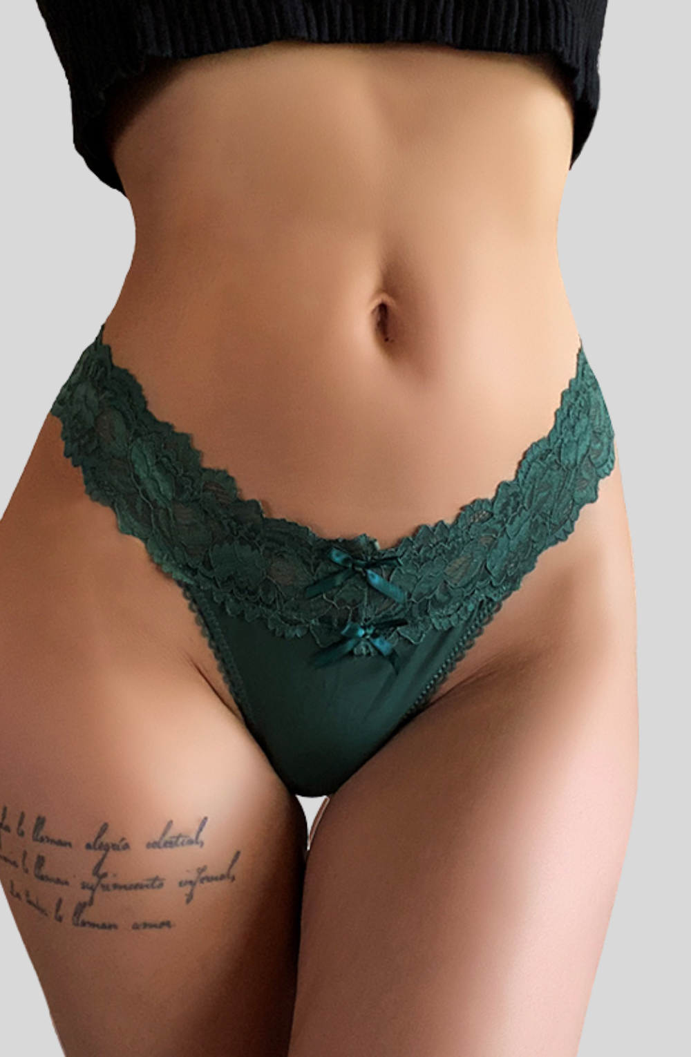 Temptation Embroidery Thong