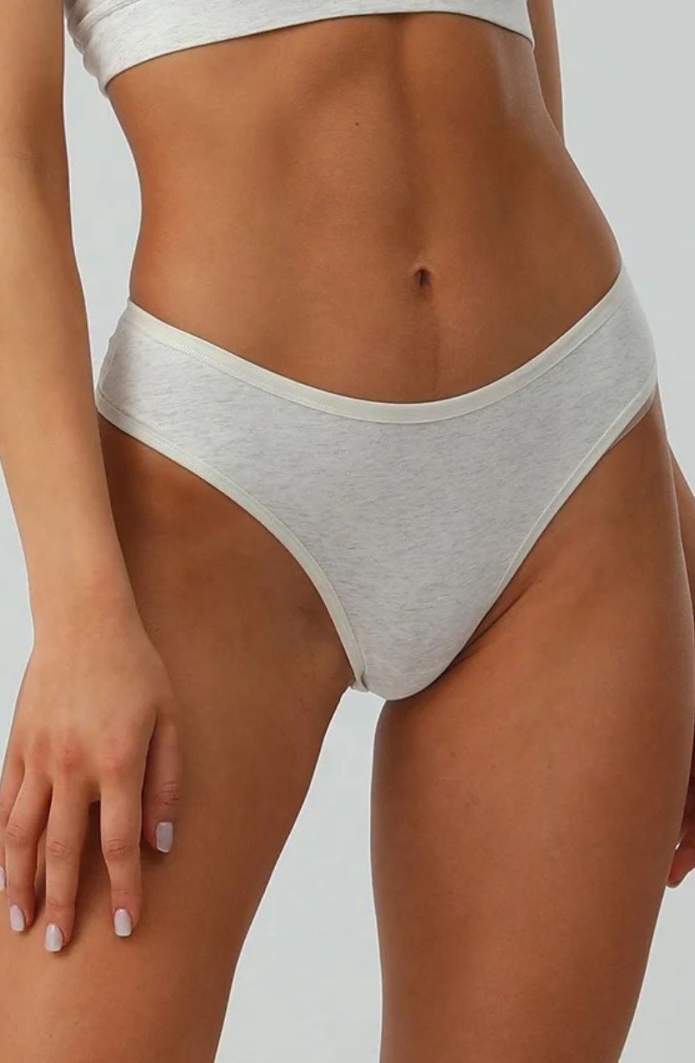 Cotton Curve High Waisted Thong